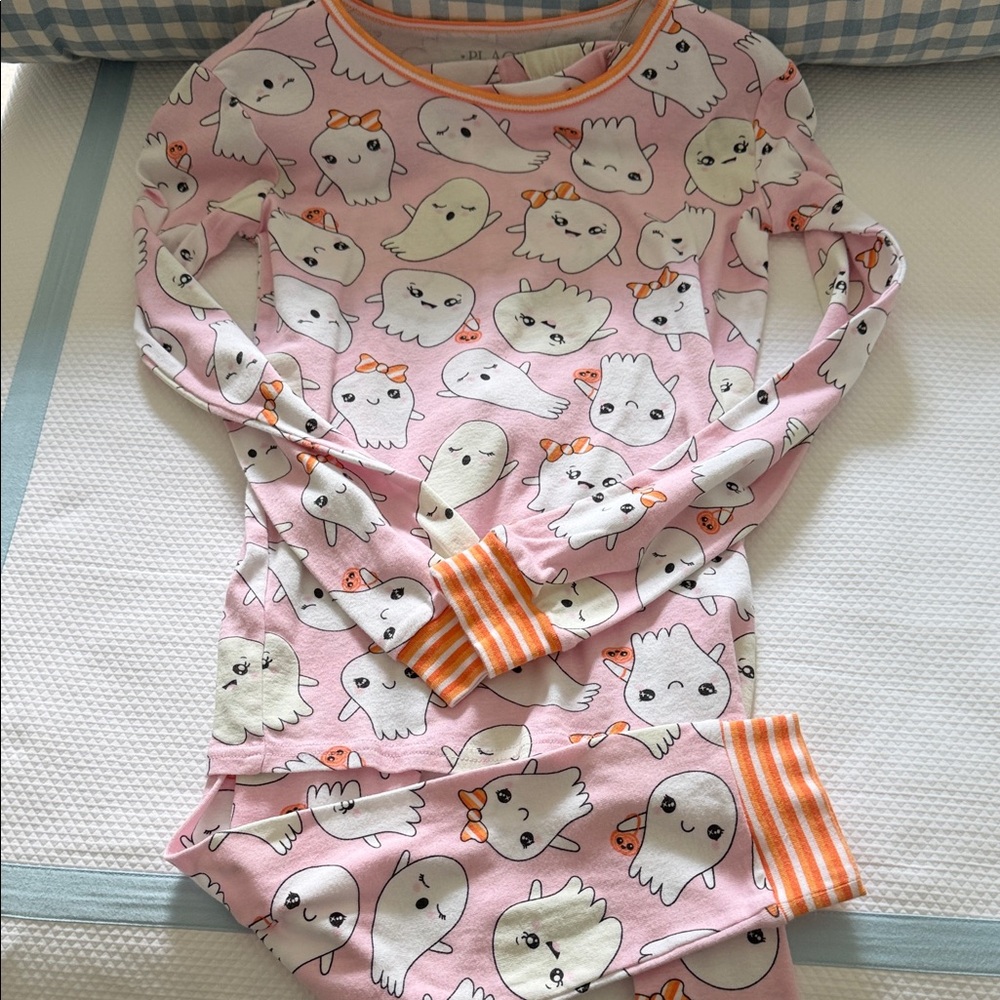 Girls children’s place ghost pajama pants set, GUC, may still glow in dark! 12